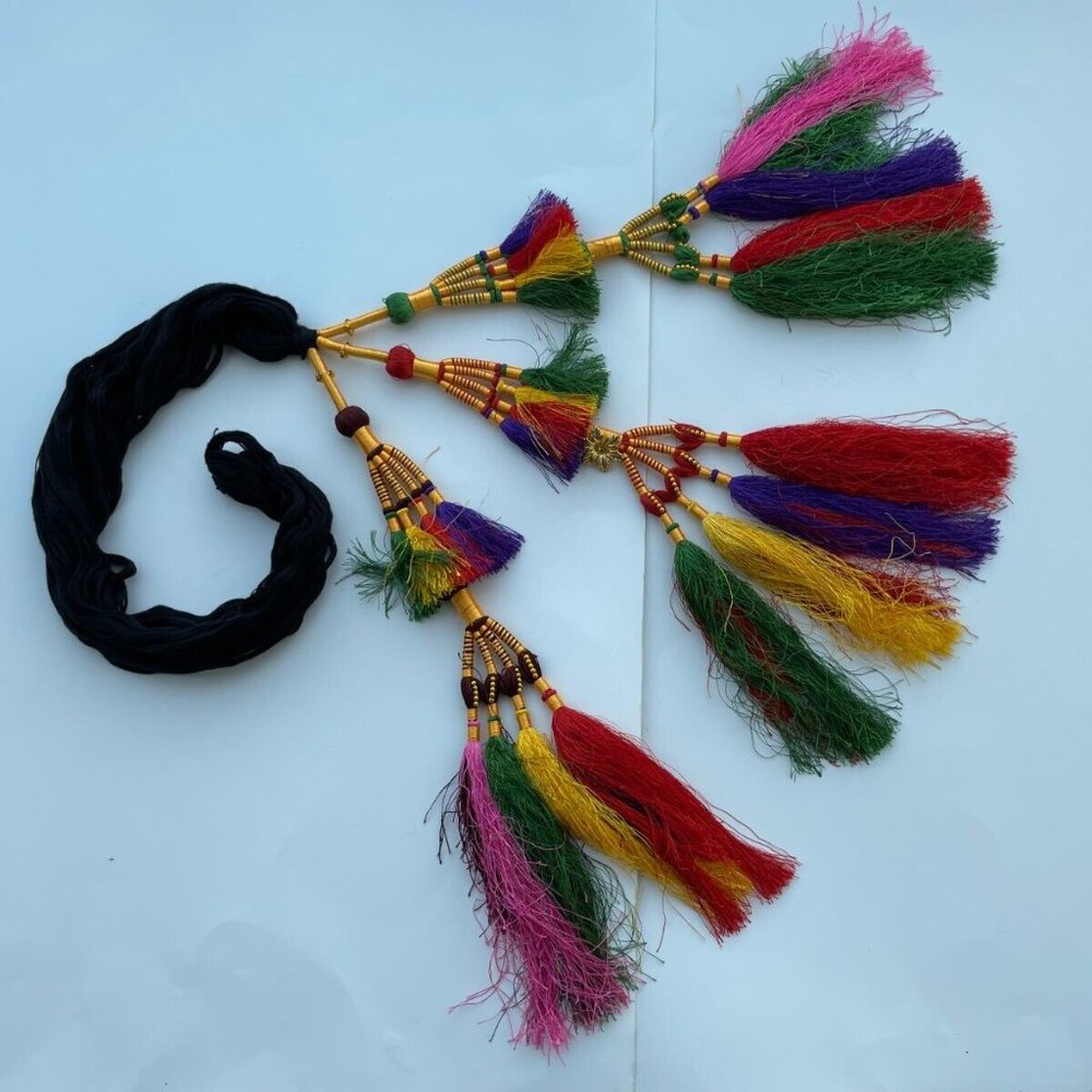 Women Hair Paranda Handmade Multi Coloe Hair Braided Accessory New